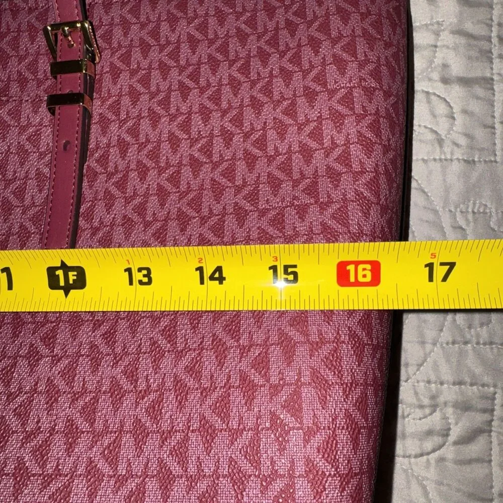 Michael Kors Mulberry Signature Quinn Large Logo TZ Tote Bag 30T5GQNT9V 17x11x4”